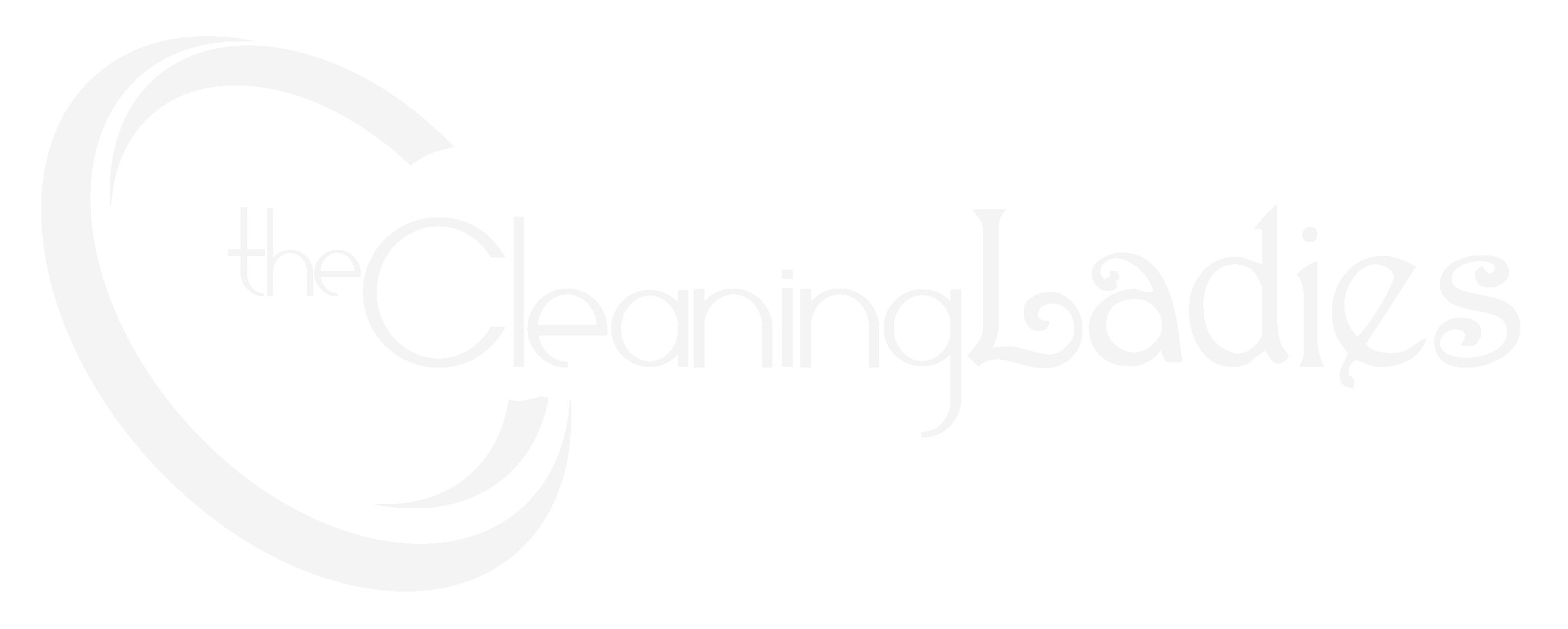 The Cleaning Ladies white logo